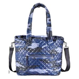 Oliver Thomas Kitchen Sink Tote Bag In Blue Camo No Long Strap / NWOT
